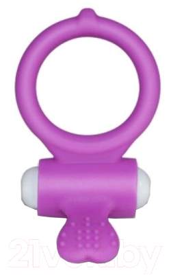 Эрекционное кольцо LoveToy Power Heart Clit Cockring / LV1421PUR