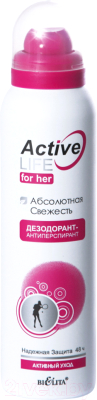 Дезодорант-спрей Belita Active Life Абсолютная свежесть женский (150мл)
