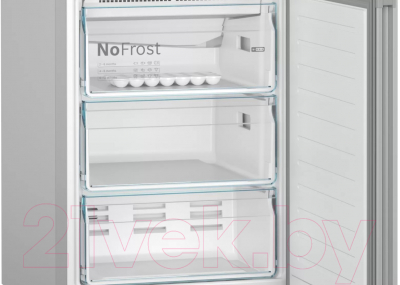 Холодильник с морозильником Bosch Serie 4 VitaFresh KGN39IJ22R (черный матовый)