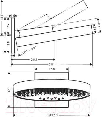 Верхний душ Hansgrohe 26234670