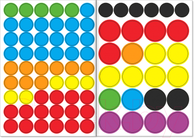 Изображение товара Развивающая книга Буква-ленд ранспорт Наклейки кружочки / 3823455