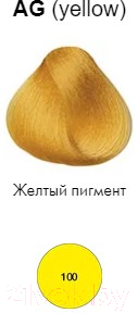 Крем-краска для волос Itely Aquarely AG (60мл, желтый)