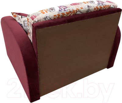 Кресло-кровать Аквилон Юниор 1 (филин манго/бинго вайн)
