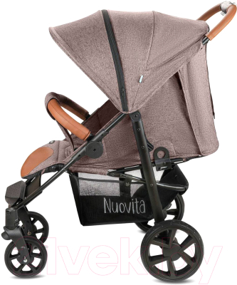 Детская прогулочная коляска Nuovita Corso (кофейный/черный)