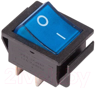 Выключатель клавишный Rexant ON-OFF 06-0306-В (синий)