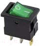 Выключатель клавишный Rexant ON-OFF 36-2173 (зеленый)