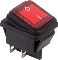 Выключатель клавишный Rexant ON-OFF 06-0307-C (красный) - 