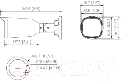 Изображение товара Аналоговая камера Dahua DH-HAC-B3A21P-Z
