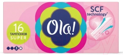 Набор гигиенический Ola! Ecom2 Тампоны+Ватные диски+Прокладки+Прокладки тонкие (16шт+100шт+10шт+60шт)
