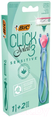 Бритвенный станок Bic Soleil Click 3 Sensitive (+ 2 кассеты)