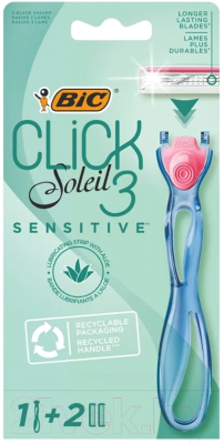 Бритвенный станок Bic Soleil Click 3 Sensitive (+ 2 кассеты)