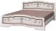 Каркас кровати Bravo Мебель Карина 6 160x200 (дуб молочный) - 
