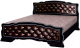 Каркас кровати Bravo Мебель Карина 10 120x200 (орех темный/экокожа с бриллиантом) - 
