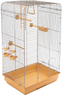Клетка для птиц ЕСО Тоша / 4057беж-хром - 