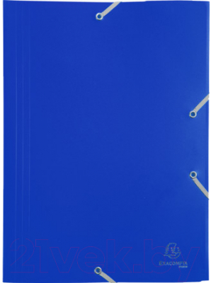 Папка для бумаг Exacompta На резинках 55902E (синий)