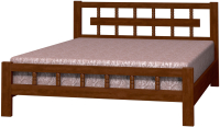 Каркас кровати Bravo Мебель Натали 5 120x200 (орех) - 