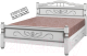 Каркас кровати Bravo Мебель Карина 5 90x200 с ящиками (белый жемчуг) - 