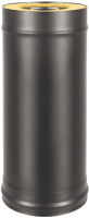 Труба дымохода Везувий 0.8мм д. 150x200 L-1м (черный) - 