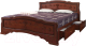Каркас кровати Bravo Мебель Карина 6 180x200 с ящиками (орех) - 