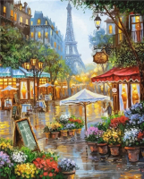 Картина по номерам Hobruk Дождливый Париж U8005 - 