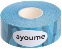 Кинезио тейп Ayoume Kinesiology Tape Roll для лица 2.5смx5м (камуфляж голубой) - 
