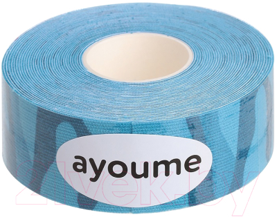 Кинезио тейп Ayoume Kinesiology Tape Roll для лица 2.5смx5м (камуфляж голубой)