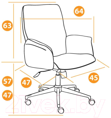 Кресло офисное Tetchair Madrid флок (черный)