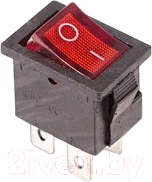 Выключатель клавишный Rexant ON-OFF 36-2190-1 (красный)