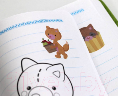 Изображение товара Записная книжка Канц-Эксмо Happy Animals / КЗХАК5642967 (64л)