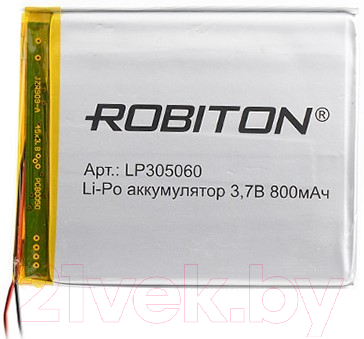 

Аккумулятор Robiton, LP305060