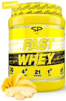 Протеин Steelpower Fast Whey Protein (900г, банан) - 