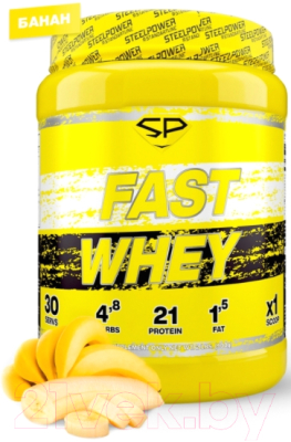 Протеин Steelpower Fast Whey Protein (900г, банан)