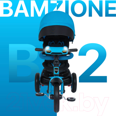 Трехколесный велосипед с ручкой Nuovita Bamzione B2 (синий)