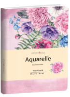 Записная книжка Канц-Эксмо Aquarelle. Цветы на розовом / КЗАК6803004 (80л) - 