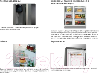 Холодильник с морозильником Samsung RSA1SHVB1/BWT