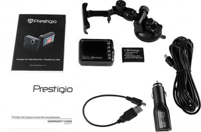 Автомобильный видеорегистратор Prestigio RoadRunner 300I (PCDVRR300I) - комплектация