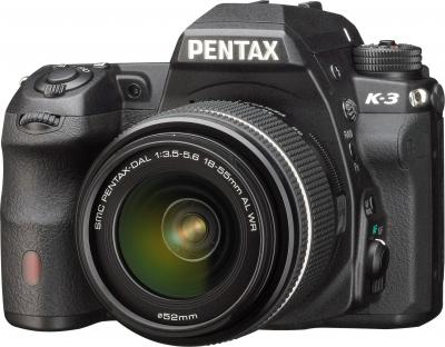 Зеркальный фотоаппарат Pentax K-3 Kit DA 18-55mm WR (черный) - общий вид
