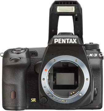 Зеркальный фотоаппарат Pentax K-3 Body (черный) - вид спереди