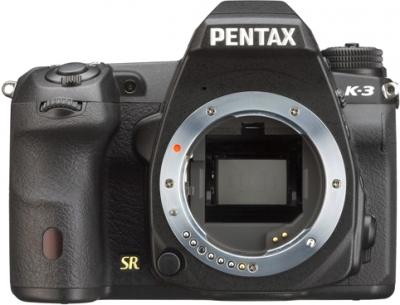 Зеркальный фотоаппарат Pentax K-3 Body (черный) - вид спереди