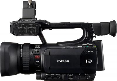 Видеокамера Canon Legria XF100 - вид сбоку