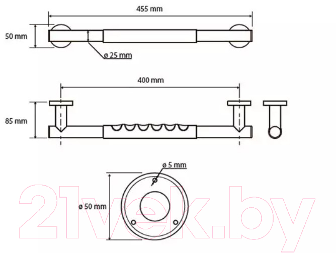 Поручень для ванны Bemeta Omega 104507675