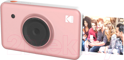 Фотоаппарат с мгновенной печатью Kodak Mini Shot (розовый)