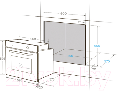 Электрический духовой шкаф Midea MO370A4X