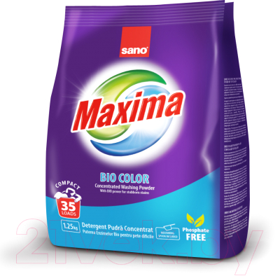 Стиральный порошок Sano Maxima Bio Color концентрированный (1.25кг)