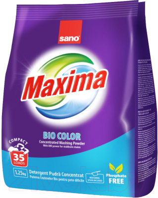 Стиральный порошок Sano Maxima Bio Color концентрированный (1.25кг)
