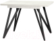 Обеденный стол Millwood Женева 3 Л раздвижной 110-150x70x76 (дуб белый Craft/металл черный) - 