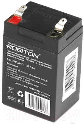 

Батарея для ИБП Robiton, VRLA4-3 4В