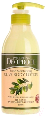 Лосьон для тела Deoproce Well-Being Fresh Moisturizing Olive Body Lotion (500мл)