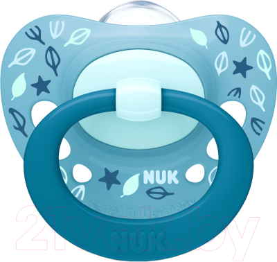 

Пустышка NUK, Голубой, Space Ортодонтической формы / 10736657