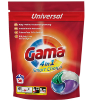 

Капсулы для стирки GAMA, 4 in 1 Smart Choice Универсальные